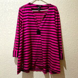 Ali Miles Hot Pink and Black Top or jacket - XL
